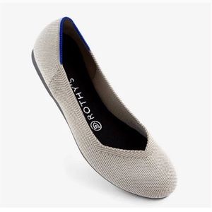 Retired Rothy’s Flax Birdeye Round Toe Flats